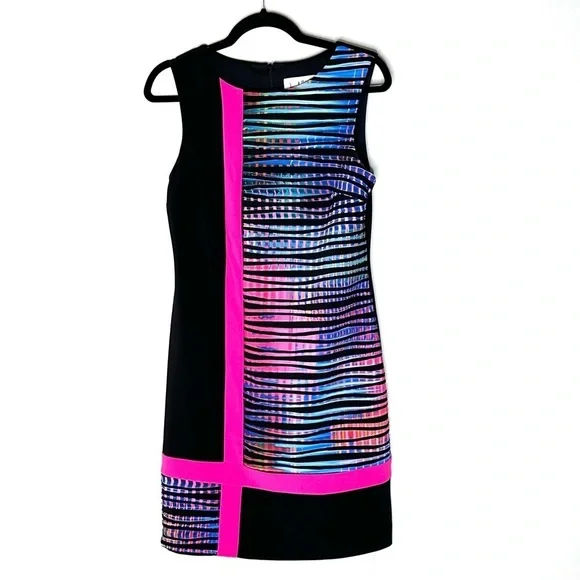 Joseph Ribkoff Sleeveless Shift Dress 8 - Picture 4 of 8